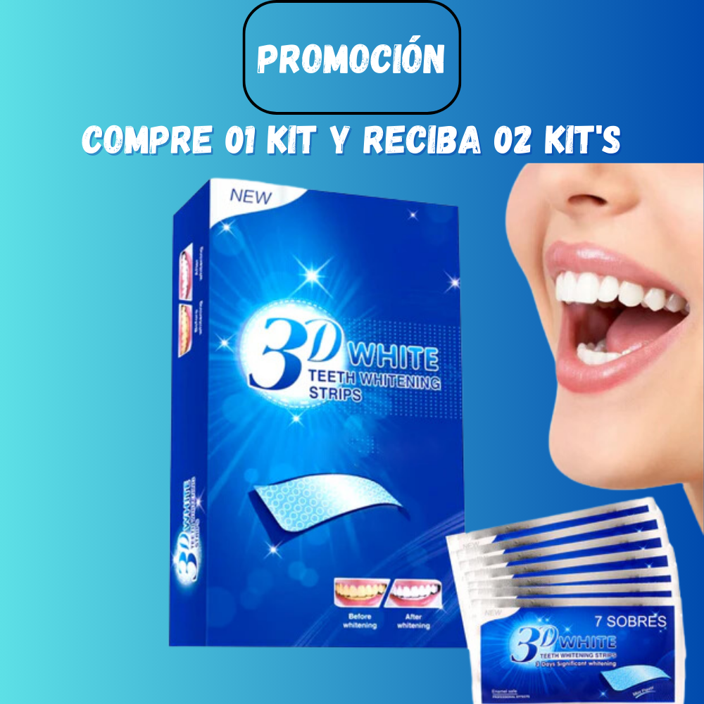 3D WHITE BLANQUEADOR DENTAL - TRATAMIENTO COMPLETO